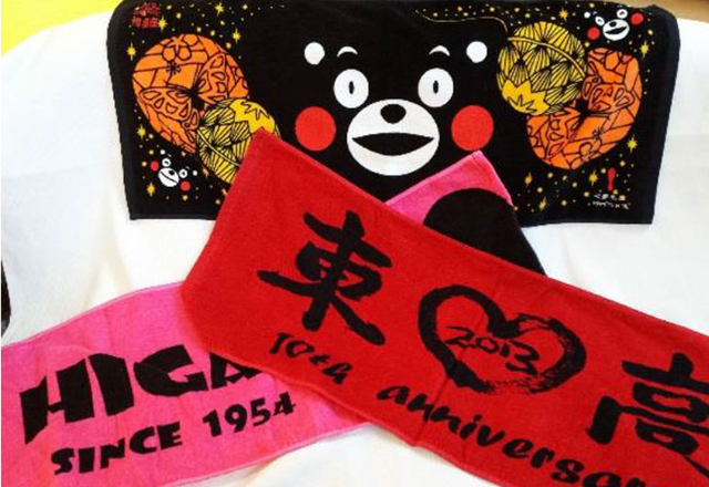 熊本県県庁と博多座から、デザインの提案から商品化、販売まで依頼された商品 今治産タオル使用